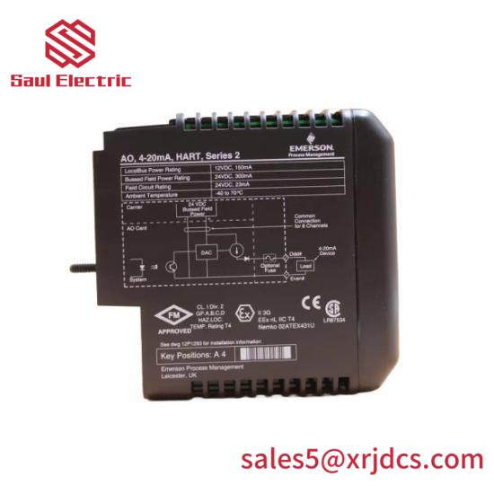 emerson_deltav_ve4005s2b1_analog_output_card.jpg Emerson + DeltaV + VE4005S2B1 + Analog Output Card