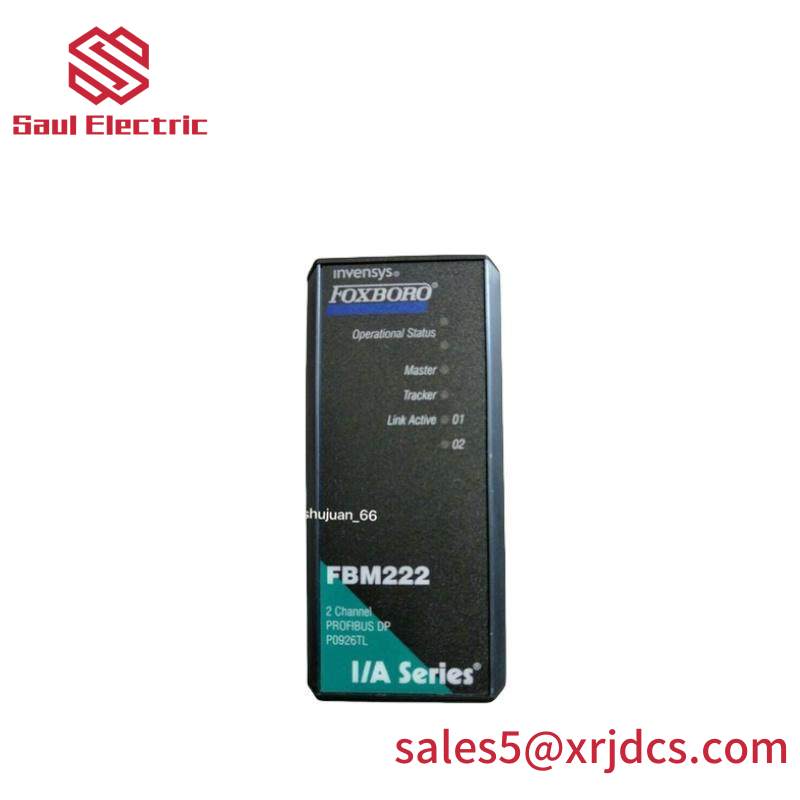 foxboro_fbm222.jpg FOXBORO FBM222 High-Performance Process Control Module