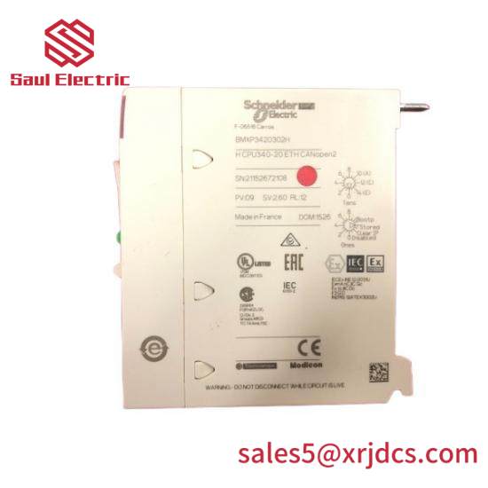 schneider_bmxp3420302h_processor.jpg Schneider Electric's BMXP3420302H Processor Module - M340 PLC