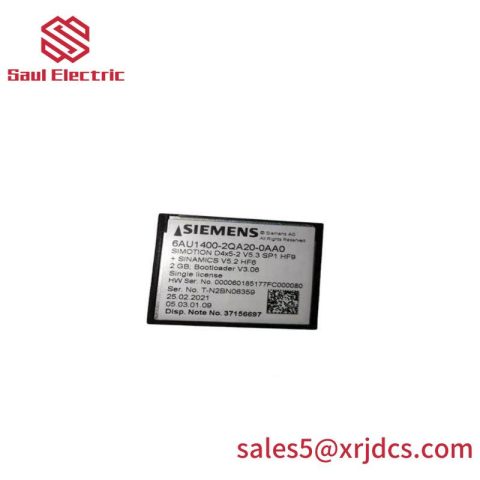 SIEMENS 6AU1400-2QA20-0AA0 Compact Flash Card for Industrial Automation