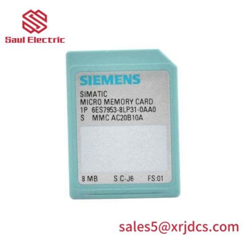 Siemens 6ES7 953-8LP31-0AA0 Memory Card for Industrial Control, Optimized for Global Markets