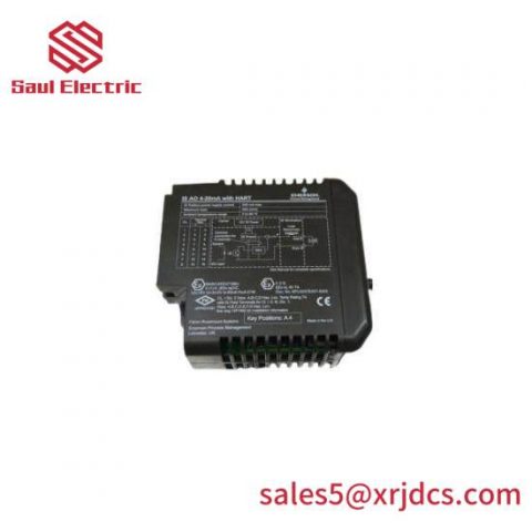 EMERSON KJ3102X1-BE1, 12P2703X052, HART 8 Channel Control Module