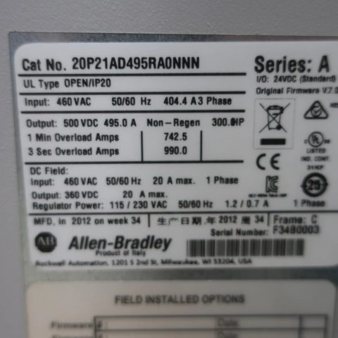 Allen Bradley 20P41AB360RA0NNN