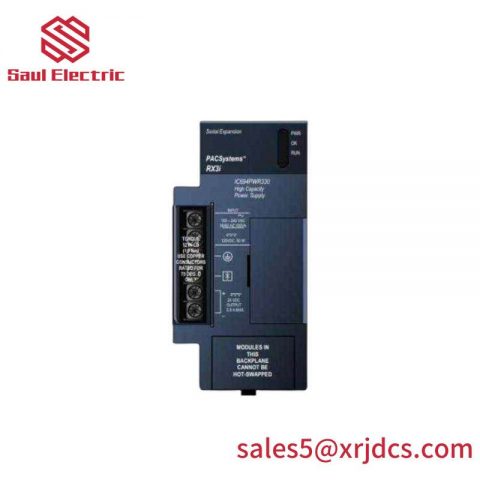 Emerson IC694PWR331RX3i High Capacity 24 Vdc Power Supply for Industrial Control Systems