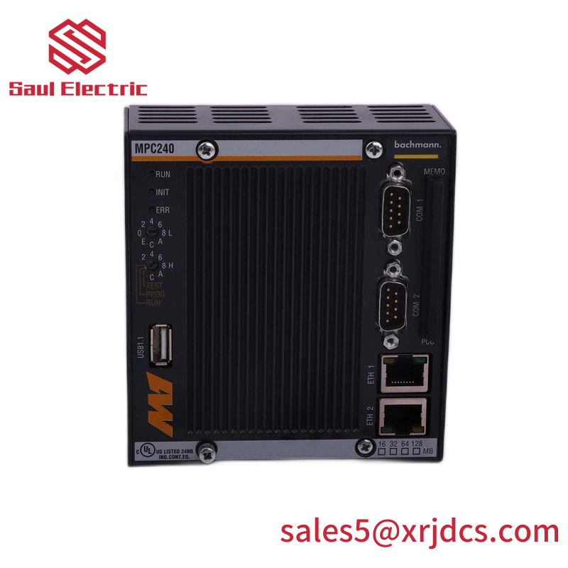 bachmann_mpc240_processor_modules.png BACHMANN MPC240 Processor Modules - High Performance PLC Core